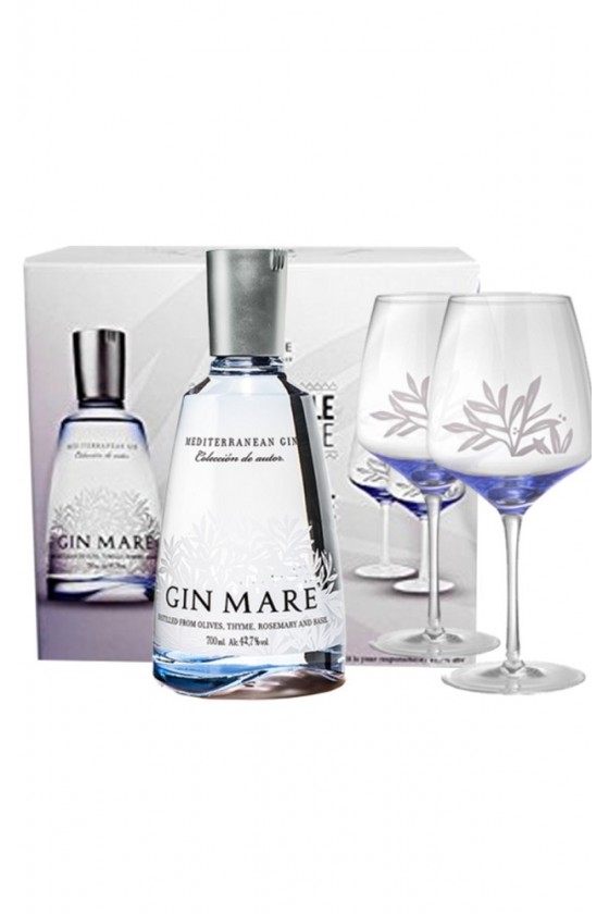 Gin Mare + 2 bicchieri 70cl